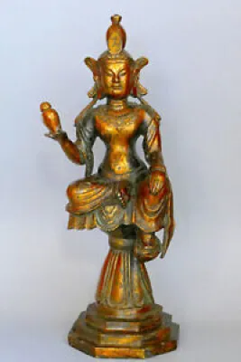Guanyin bronze Chine - dynastie qing