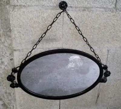 Miroir ancien en  fer - 47cm