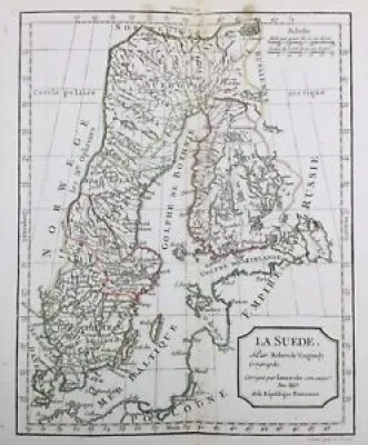 Suède en 1795 Danemark Stockholm