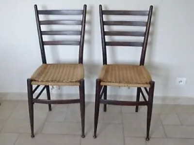 Paire ancienne chaise - teak