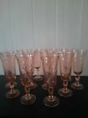  12  Flûtes à Champagne - rosaline