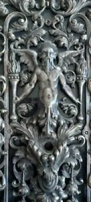 Grand bronze argenté - religieuse
