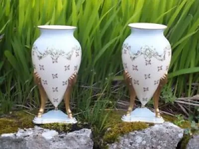 Paire de vases tripode - jaget pinon