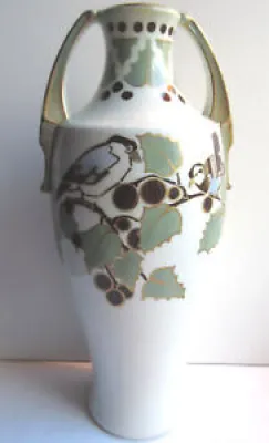 Vase céramique forme - picorant houx