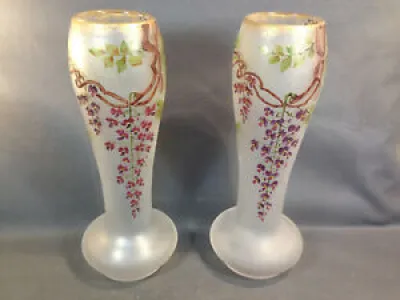 Paire anciens vases en