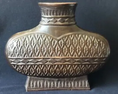 Vase chine en bronze - brune