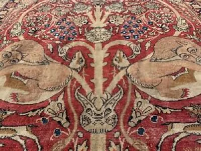 Antique tapis persan - kerman lavar