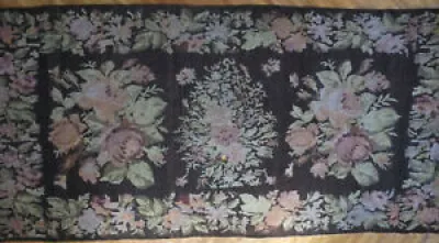 Antique tapis rose kilim - karabagh