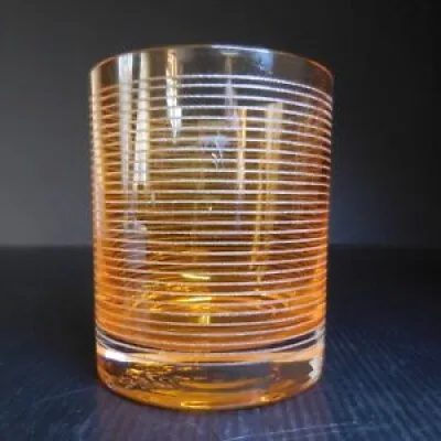 N9138 Verre orange transparent - cocktail