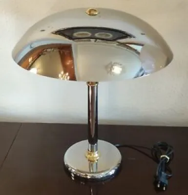 Lampe à poser Design Swann Métal Chromé/Luminaire Design/Lampe Champignon 