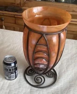 Beau vase art déco monture