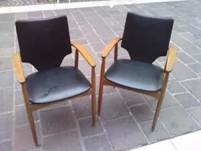 2 fauteuils design 50/60 - armchair