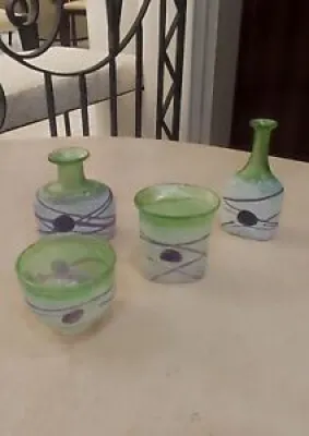 Set 4 mini vases - bertil vallien