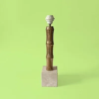 Lampe Bambou laiton brass - modernist