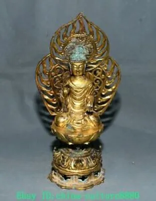 11 bronze Han Lotus - bouddha