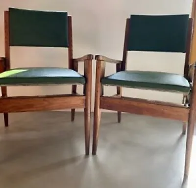 Rare paire de chaises