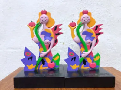 2 figurines en porcelaine - ambrogio pozzi