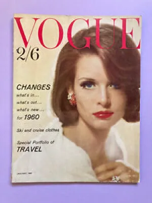 VOGUE british january 1960 magazine