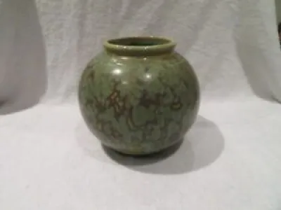 Vase boule gres à cristallisation - french