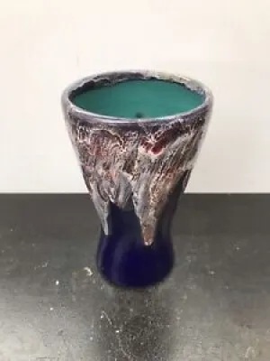 Ancien Vase GAUBIER Céramique - coulures