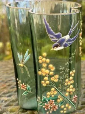 Vase En Verre Émaillé - libellule