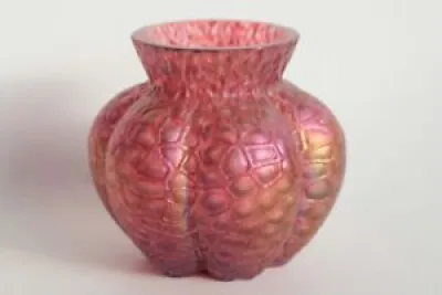 Vase verre irisé loetz