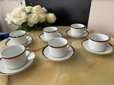 Lot de 6 tasses à thé - anthracite