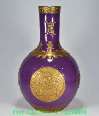 14 Qianlong violet émaillé