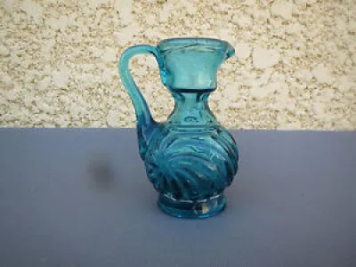 Ancien flacon bleu verre - iran