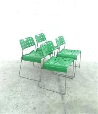 Set of 4 green Omkstak - kinsman bieffeplast