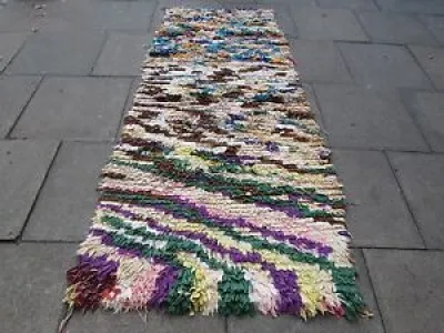 Ancien tapis coloré - boucherouite