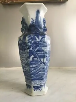 Vase hexagonal Porcelaine