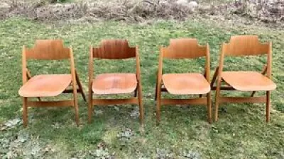 4 x chaise pliante egon - eiermann wilde