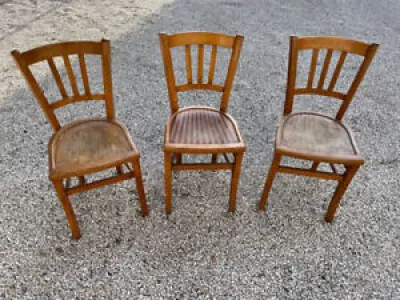 Lot de 3 chaises bistrot - luterma
