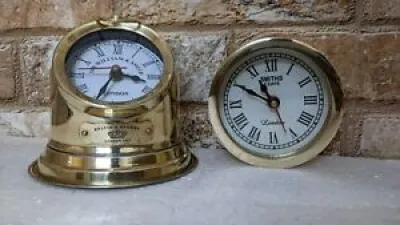 Horloge d'habitacle navire travail en laiton, horloge royale Marine...