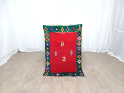 Red Vintage Moroccan - rag rug