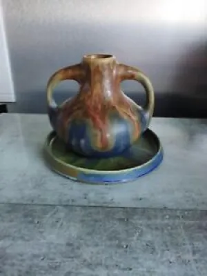Ensemble Plat Vase Art - gilbert metenier