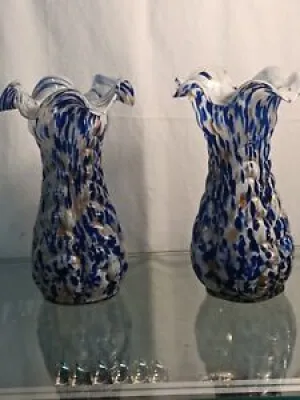 Anciens vases Clichy - bleus