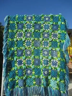 BEAUTIfUL VINTAGE AfGHAN - crochet