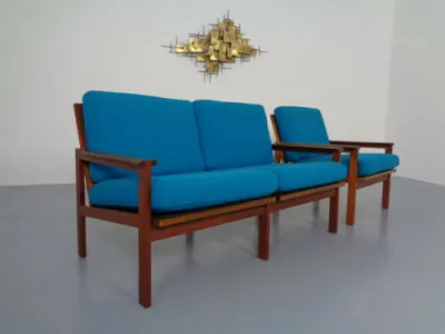 60s Teca Capella 2-Seater - armchair