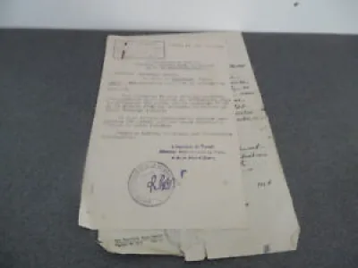 3 Documentos 1946 Ocupación - franco