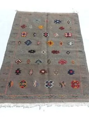 Moroccan rug berber Kilim - gray