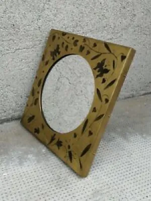 Ancien miroir table laiton - frame