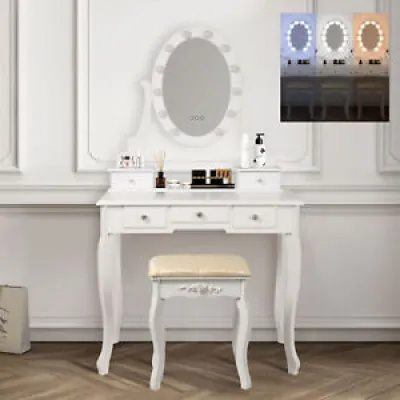 Table de maquillage coiffeuse - led