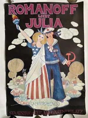 Affiche de théâtre - julia