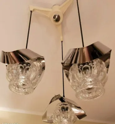 Lustre SPACE AGE 3 globes - bulles helena