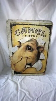 RARE Plaque publicitaire camel