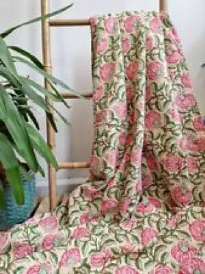 Indien Beige Floral Reine - couverture
