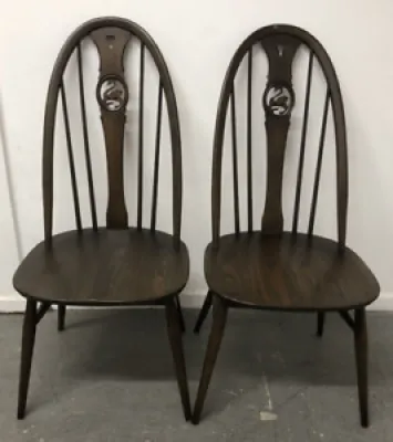 2 chaises de salle à - ercol