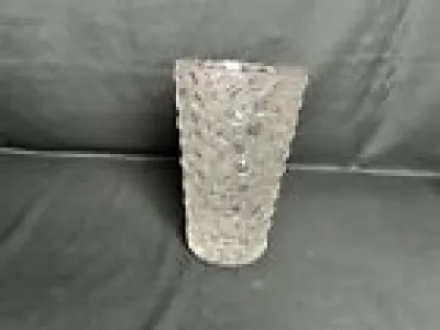 Vintage grand vase en - cristallin